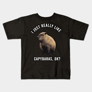 I-Just-Really-Like-Capybaras-OK Kids T-Shirt